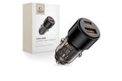 Telefon - Adapter i Ładowarka - Tech-Protect CC03 95W Car Charger 2-Ports USB-A / USB-C - Black - 5906302361670