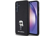 Telefon - Pokrowiec i etui - Karl Lagerfeld Fixed Glitter Ikonik Logo Metal Pin case for Samsung Galaxy A55 - black - 3666339259495
