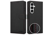 Telefon - Pokrowiec i etui - Tech-Protect Wallet Case for Samsung Galaxy S26 - Black & Red - 5906302390403