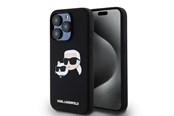 Telefon - Pokrowiec i etui - Karl Lagerfeld Silicone Karl&Choupette MagSafe case for iPhone 15 Pro - black - 3666339256722