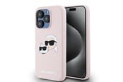 Telefon - Pokrowiec i etui - Karl Lagerfeld Silicone Karl&Choupette MagSafe Case for iPhone 15 Pro Max - Pink - 3666339256876