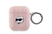 Telefon - Inne akcesoria - Karl Lagerfeld Monogram Choupette Head case for AirPods 1 / 2 - pink - 3666339283711
