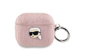 Telefon - Inne akcesoria - Karl Lagerfeld Monogram Karl Head case for AirPods 3 - pink - 3666339283773