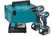 Narzedzia - Makita DLX2575TJ CORDLESS COMBO KIT 2X5AH 18V - DLX2575TJ