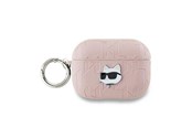Telefon - Inne akcesoria - Karl Lagerfeld Monogram Choupette Head case for AirPods Pro 2 - pink - 3666339283742