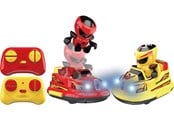 Zdalnie sterowane zabawki - Junior Driver Bumper Car Twin Pack Red And Yellow - 89503B2