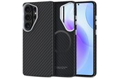 Telefon - Pokrowiec i etui - Tech-Protect Ion Carbon MagSafe Case for Samsung Galaxy S26 Ultra - Black and Silver - 5906302390526