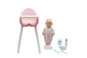 Lalki i akcesoria - Happy Friend Sofia Doll 35cm in feeding chair - 504246