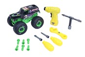 Samochody i pojazdy - Monster Jam Mechanix 1:18 Build N ReBuild Grave D - 5004584