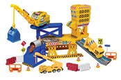 Samochody i pojazdy - Junior Driver Construction Play Set 40pcs with 2 c - 507218