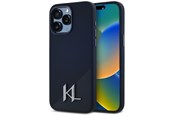 Telefon - Pokrowiec i etui - Karl Lagerfeld Silicone Shadow Metal Initial MagSafe Case for iPhone 15 Pro Black - 3666339252946