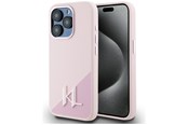 Telefon - Pokrowiec i etui - Karl Lagerfeld Silicone Shadow Metal Initial MagSafe Case for iPhone 15 Pro Max Pink - 3666339253097