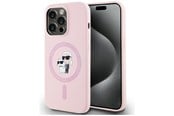 Telefon - Pokrowiec i etui - Karl Lagerfeld Silicone Karl&Choupette MagSafe Case for iPhone 14 Pro Max - Pink - 3666339254452