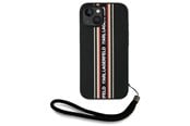 Telefon - Pokrowiec i etui - Karl Lagerfeld Saffiano Athleisure Stripes Cord iPhone 15 Case - Red - 3666339254605