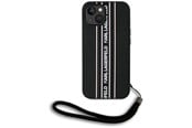 Telefon - Pokrowiec i etui - Karl Lagerfeld Saffiano Athleisure Stripes Cord iPhone 15 Case - Pink - 3666339254742