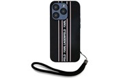 Telefon - Pokrowiec i etui - Karl Lagerfeld Saffiano Athleisure Stripes Cord iPhone 15 Pro Case - Pink - 3666339254766