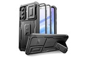 Telefon - Pokrowiec i etui - Tech-Protect Kevlar Cam+ 2-Set Case for Samsung Galaxy A57 5G - Black - 5906302390915