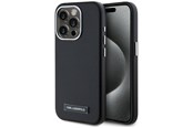 Telefon - Pokrowiec i etui - Karl Lagerfeld FW Metal Plate MagSafe iPhone 15 Pro Max Case - Black - 3666339254919