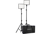 Akcesoria do aparatu i obiektywu - Nanlite LumiPad 25 LED 2 Light kit with stand and bag - LUMIPAD 25 2KIT
