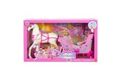 Lalki i akcesoria - Barbie Nutcracker Horse & Sled - JNH63