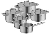 Garnki - WMF Comfort Line 5 pcs. w. 4 glass lids - 0732556040