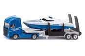 Samochody i pojazdy - SIKU 1:87 Volvo Truck With Boat - 1757