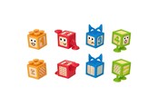 Zabawki dla niemowlat - Hape Suction & Sensory Blocks - E0543K