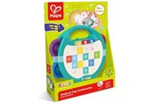 Zabawki dla niemowląt - Hape Pixelz Shake & Tap Tambourine - E0705K