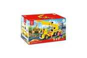 Zabawki dla niemowlat - Hape Mobile Crane & Construction Set - E3083