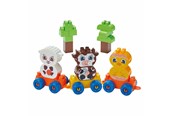 Klocki konstrukcyjne - Abrick Ecoiffier Farm Animals Block Train - 250 pieces. - 1369