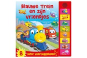 Zabawki dla niemowlat - Rebo Publishers Blue Train and his Friends Sound Book - 9789036637756