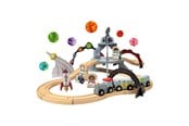 Zabawki drewniane - Bigjigs Wooden Space Train Set - 40 pcs. - BJT614