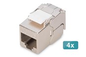 Akcesoria sieciowe - DIGITUS CAT 6A Compact Keystone Module (4-Pack) - DN-93615-S-4