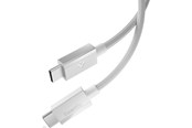 Kabel USB - Spigen Essential USB-C to USB-C 60W Fabric Cable - 1.5m - White - ACA10416