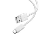 Kabel USB - Spigen Essential USB-A to USB-C 60W Fabric Cable - 1.5m - White - ACA10413