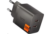 Telefon - Adapter i Ładowarka - Spigen Essential 47W Wall Charger | 2x USB-C | Gunmetal - ACH10450