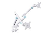 Uchwyty ścienne, uchwyty AV i meble AV - DIGITUS mounting kit - for 2 curved / flat panels - 2 x 10 kg - white - Max 20 kg - recommended for 35 " - DA-90472