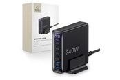 USB hub - Tech-Protect DC240W-GaN Charging Station 6 Ports 4 x USB-C 2 x USB-A 240W QC3.0 - Black USB hub - 6 - USB 3.0 - Czarny - 5906302390878