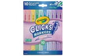 Kreatywne gry - Crayola Clicks Retractable Markers 10 Pcs - Pastel - 58-8378