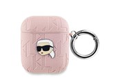 Telefon - Inne akcesoria - Karl Lagerfeld Monogram Karl Head case for AirPods 1 / 2 - pink - 3666339283759