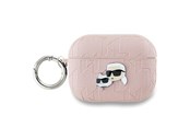 Telefon - Inne akcesoria - Karl Lagerfeld Monogram Karl & Choupette Head case for AirPods Pro 2 - pink - 3666339283704