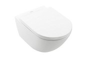 Toalety, siedzenia, bidety i części zamienne - Villeroy & Boch Subway 3.0 podwieszana miska WC - zestaw - 4670TSR1