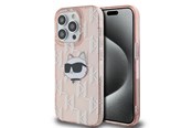 Telefon - Pokrowiec i etui - Karl Lagerfeld IML Choupette Head & Monogram case for iPhone 13 Pro Max - pink - 3666339286095