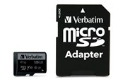 Karta pamieci - Verbatim Pro U3 microSD/SD - 90MB/s - 128GB - 47044