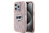 Telefon - Pokrowiec i etui - Karl Lagerfeld IML Choupette Head & Monogram case for iPhone 15 Pro Max - pink - 3666339286170