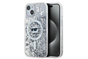 Telefon - Pokrowiec i etui - Karl Lagerfeld Liquid Glitter Choupette Head MagSafe case for iPhone 13 - transparent - 3666339285654