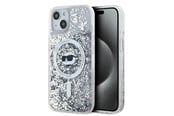 Telefon - Pokrowiec i etui - Karl Lagerfeld Liquid Glitter Choupette Head MagSafe case for iPhone 14 / 15 / 13 - transparent - 3666339285685