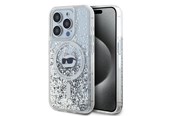 Telefon - Pokrowiec i etui - Karl Lagerfeld Liquid Glitter Choupette Head MagSafe case for iPhone 15 Pro - transparent - 3666339285746