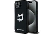 Telefon - Pokrowiec i etui - Karl Lagerfeld Silicone Choupette Head MagSafe Case for iPhone 15 Plus / 14 Plus - Black - 3666339257279