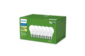 Zarówka LED - Philips Żarówka światła LED Ultra Efficient A60 7.3W/827 (100W) Frosted 6-pack E27 - 929003625361